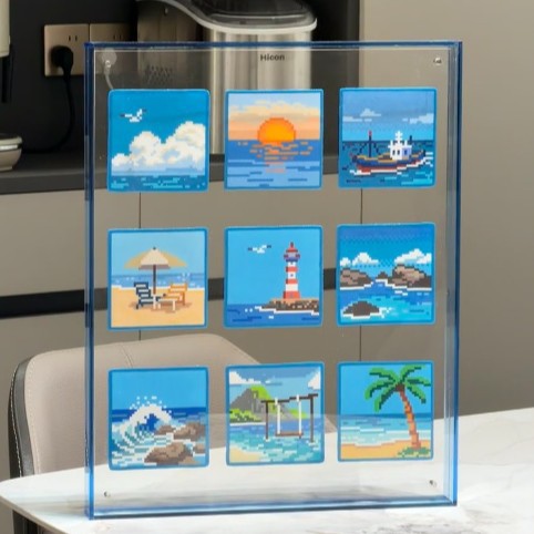 Decorative Beach-Themed Art Display for Home