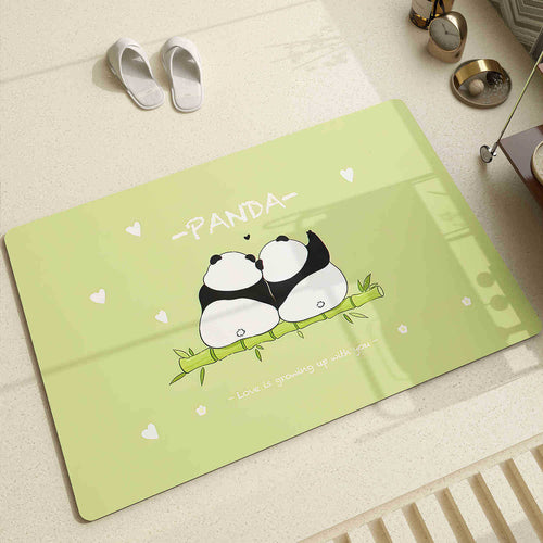 Adorable Panda-Themed Area Mat