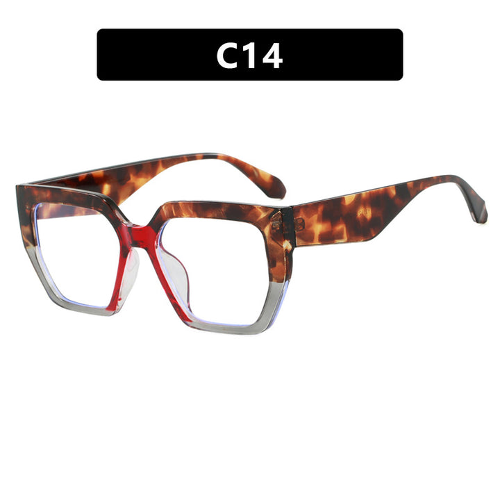 Women's geometric glasses in stylish tortoiseshell pattern Bowlift
