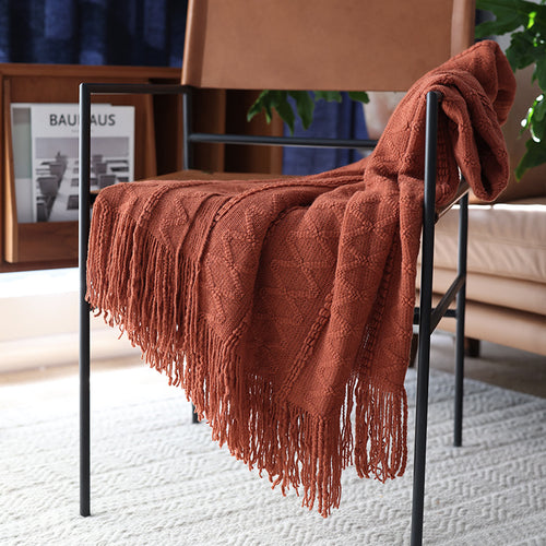 Textured Weave Throw Blanket