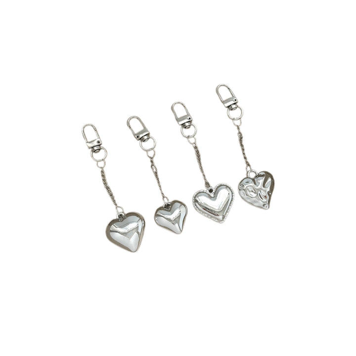 Heart-Shaped Metal Keychain Bowlift