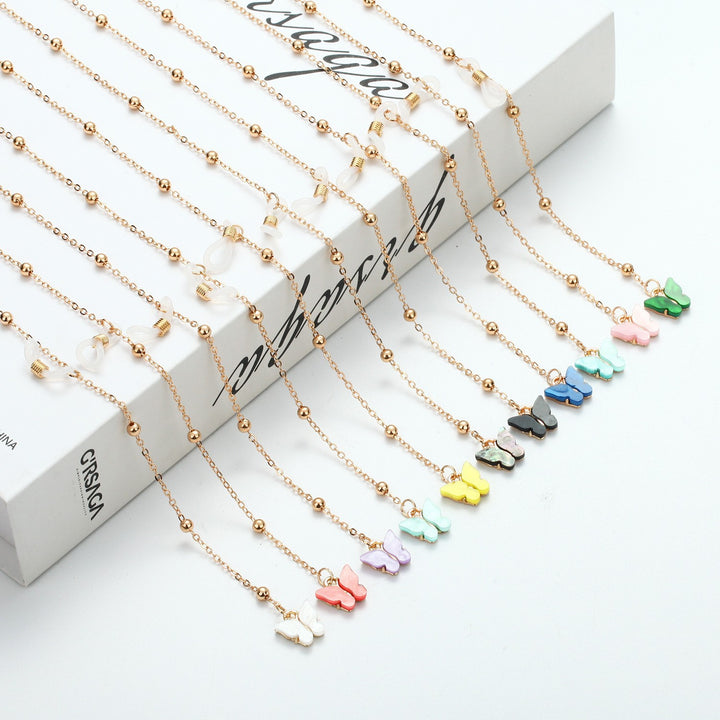 Decorative Butterfly Eyewear Chain Bowlift