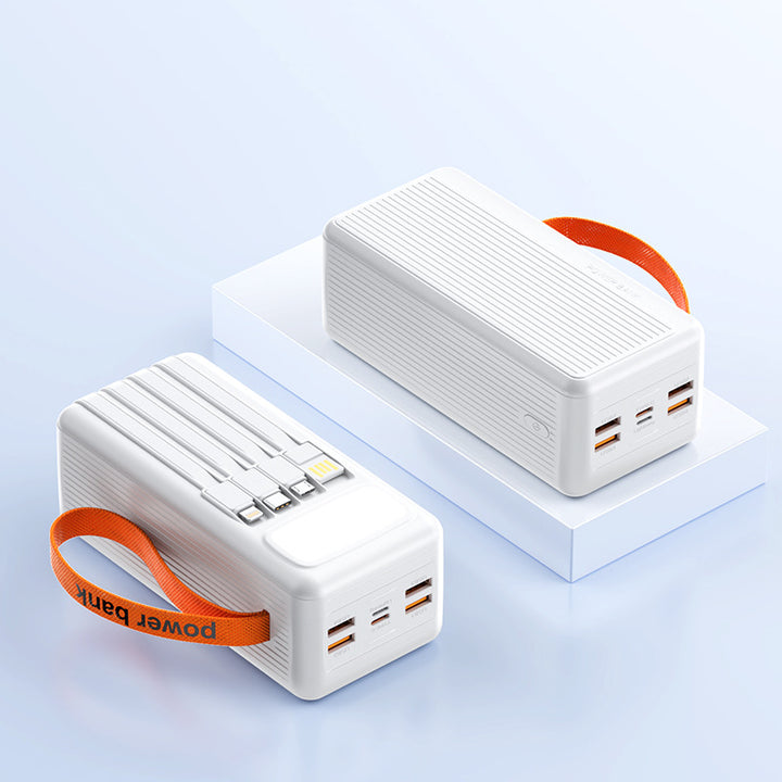 Multifunctional Solar Power Bank with Integrated USB Cable Bowlift