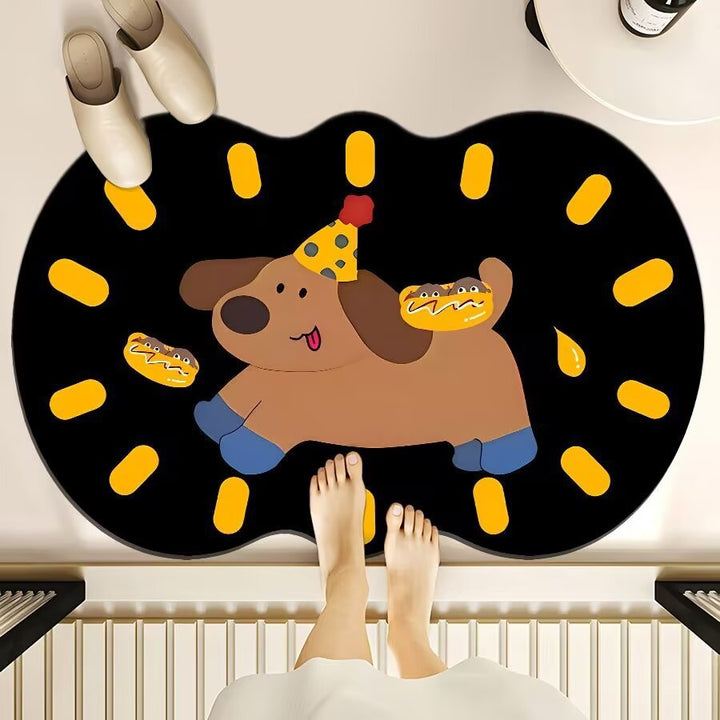 Cute Cartoon Bear Bath Mat Bowlift