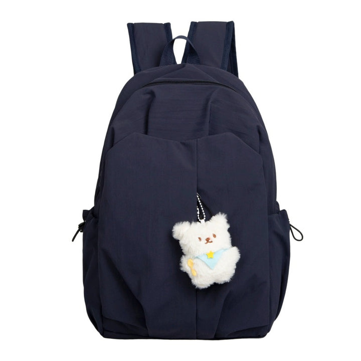 Backpack with High-Quality Craftsmanship and Cute Teddy Pendant Bowlift