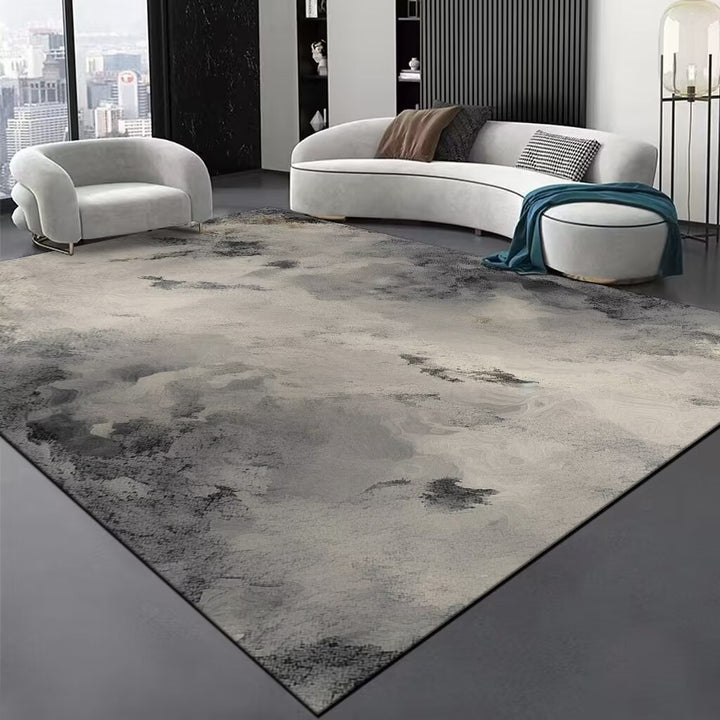 Contemporary Wave Pattern Area Rug Bowlift