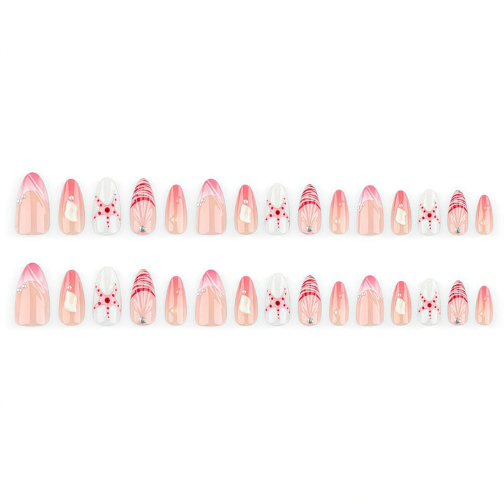 Elegant sea motif artificial nails Bowlift