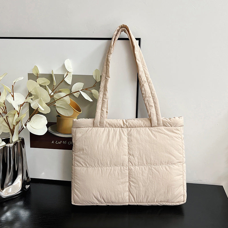 Stylish Quilted Tote Bag Bowlift