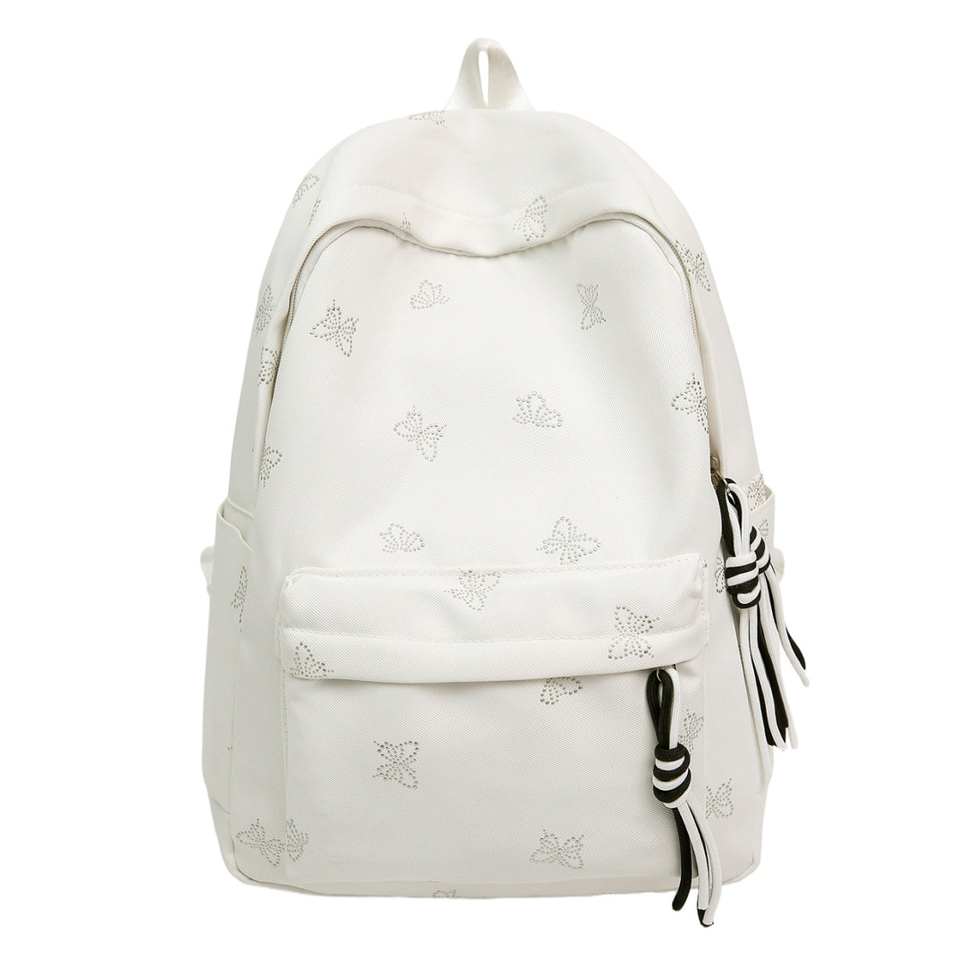 Fashionable backpack with shimmering butterfly design Bowlift