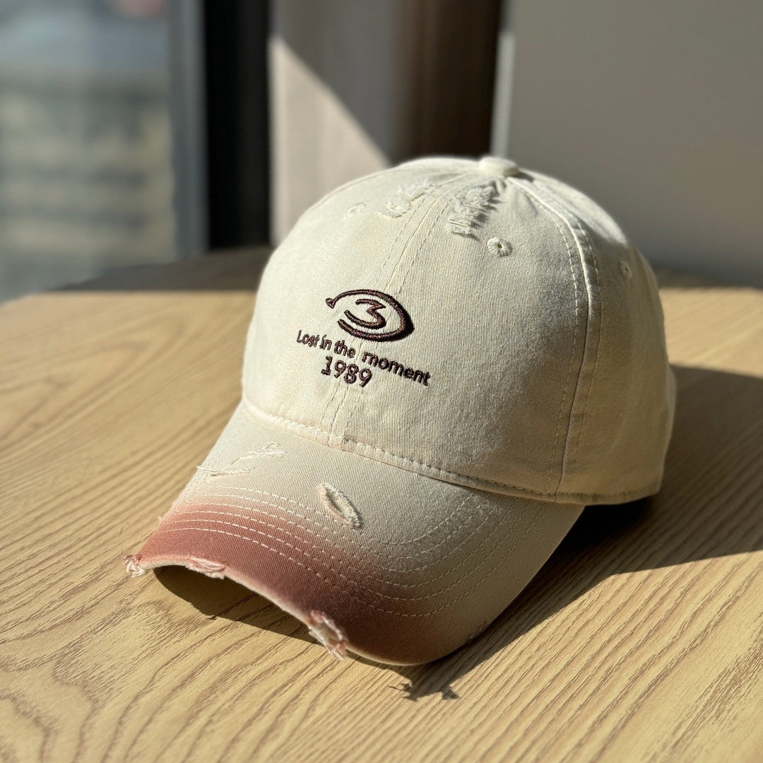 Men's Distressed Baseball Cap Bowlift