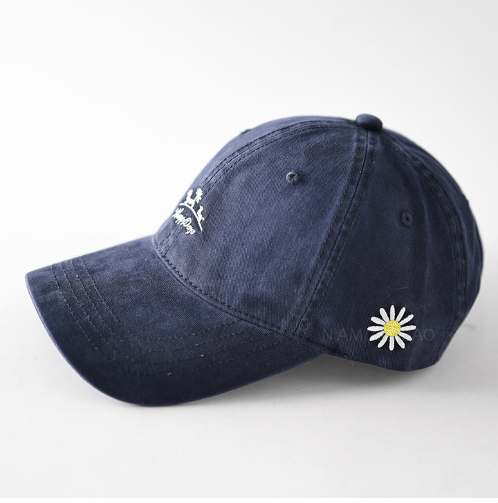 Women's Lightweight Cotton Embroidered Cap Bowlift