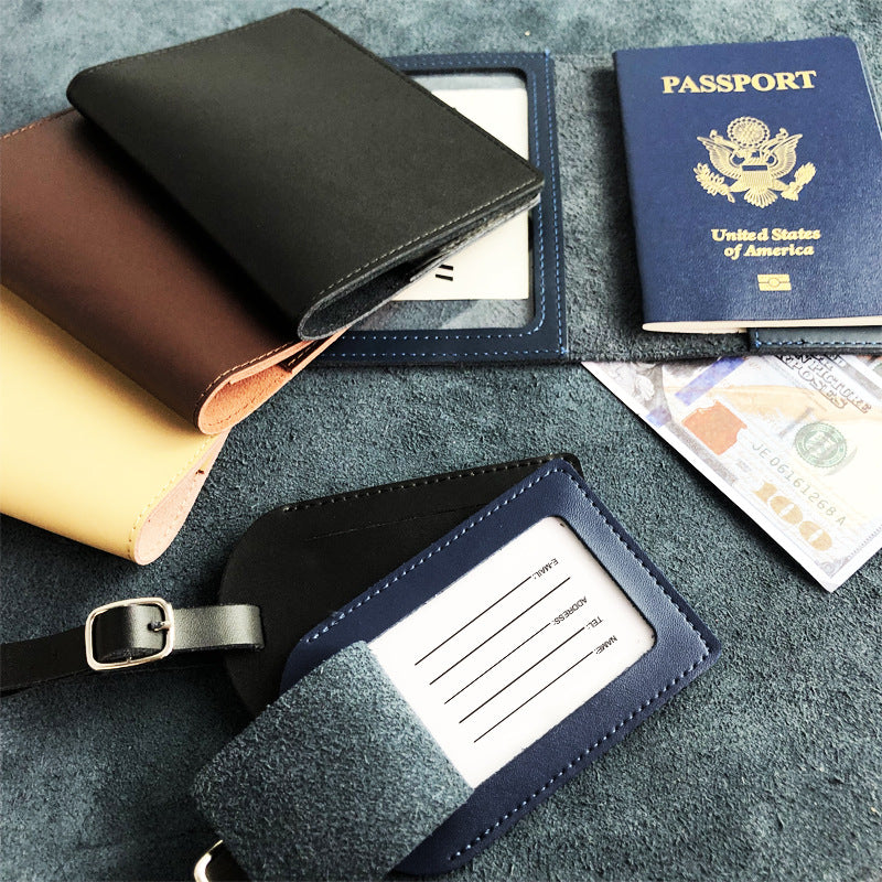 Vintage Leather Luggage Tag Bowlift
