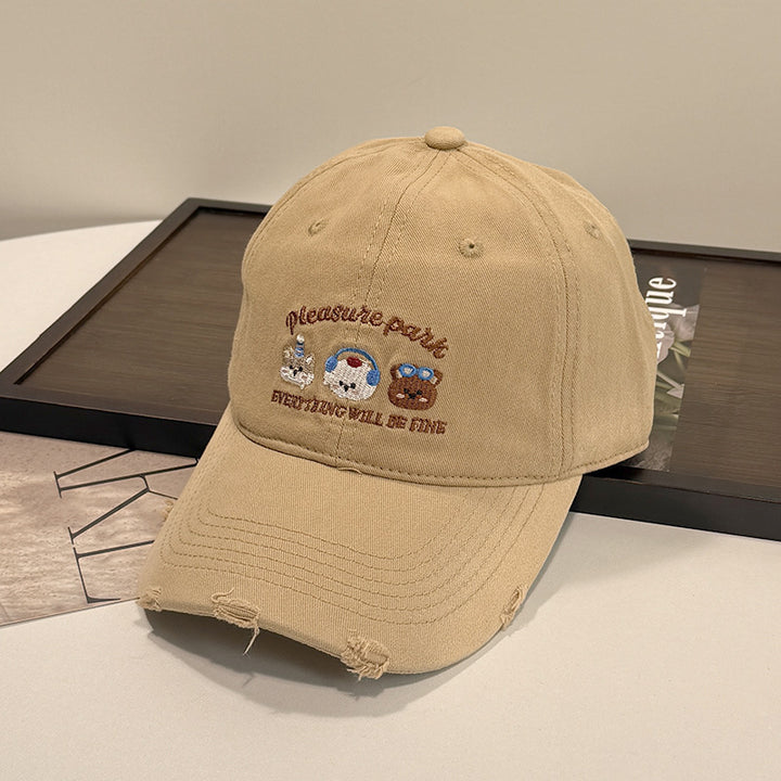 Unisex Embroidered Casual Cap Bowlift