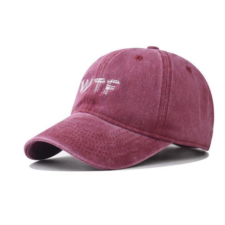 Women's Casual Distressed Denim Baseball Cap Bowlift