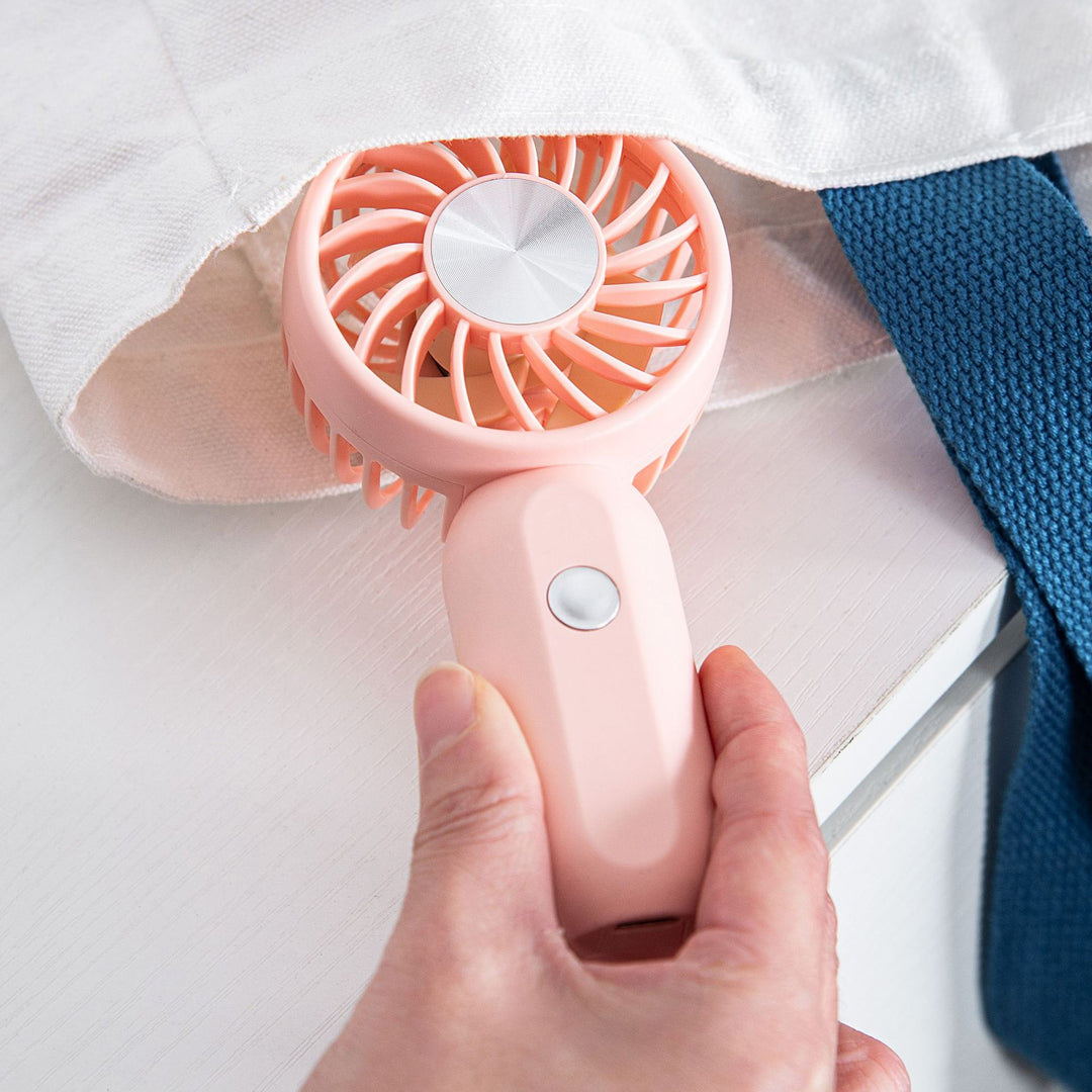 Women Portable Mini Fan with Ergonomic Handle Bowlift