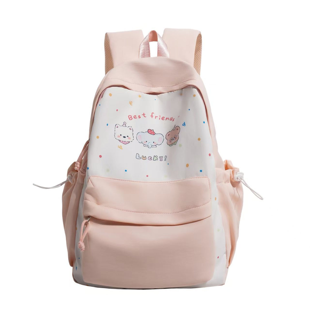 Leisure backpack with playful animal motif and practical compartments Bowlift