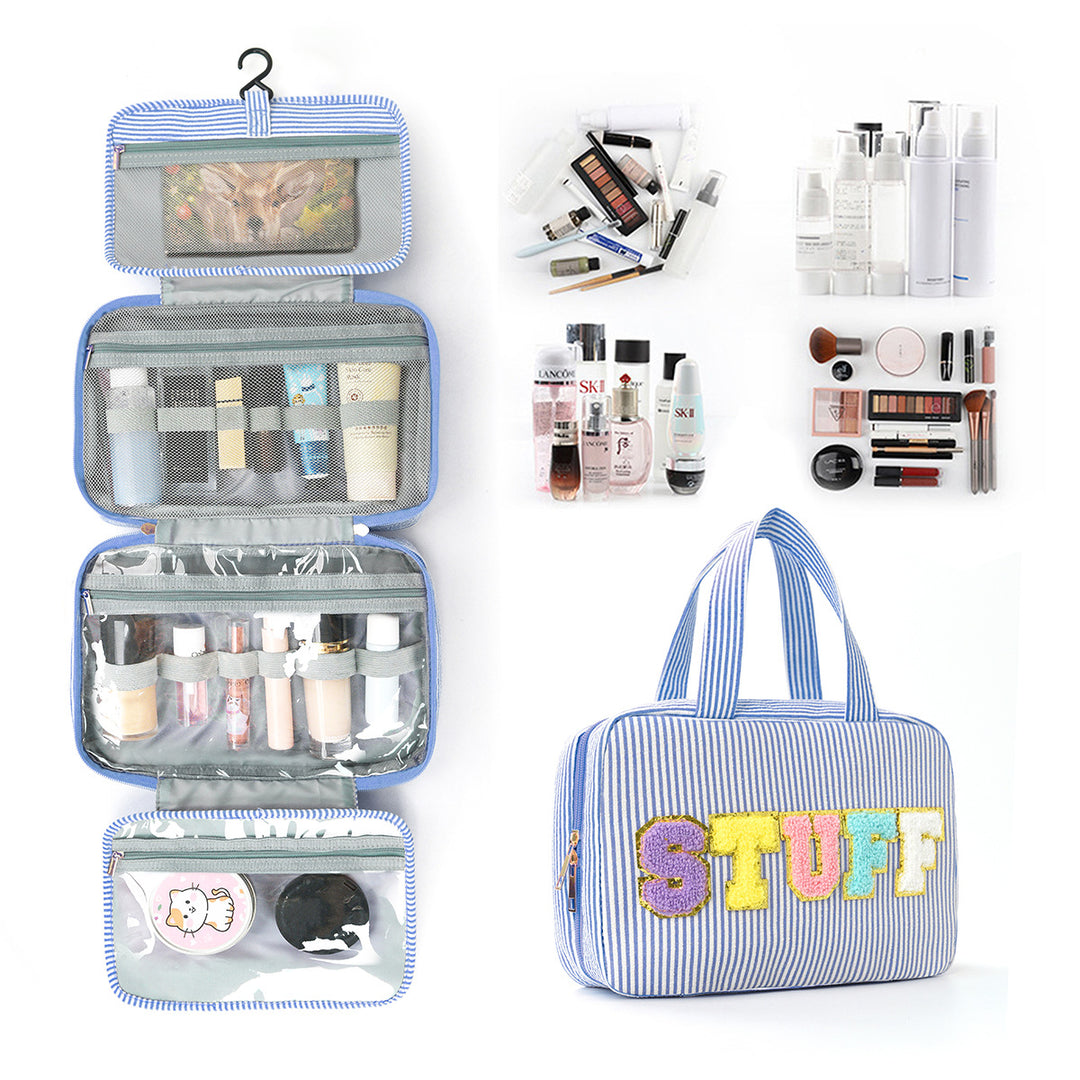 Multifunctional Cosmetic Organizer Bag with Hanging Design Bowlift
