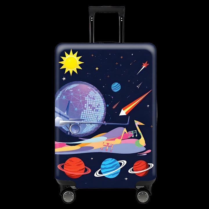Women's Hard Shell Travel Suitcase with Eye-Catching Phrase Design Bowlift