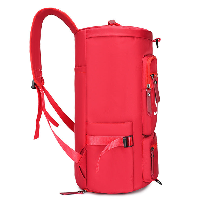 Sporty backpack with multiple compartments and reflective elements Bowlift