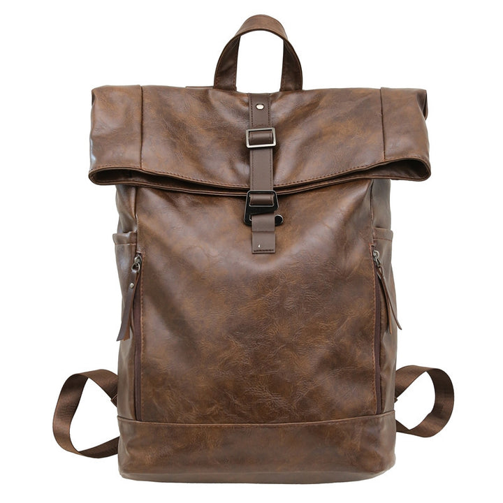 Casual Leather Backpack Bowlift