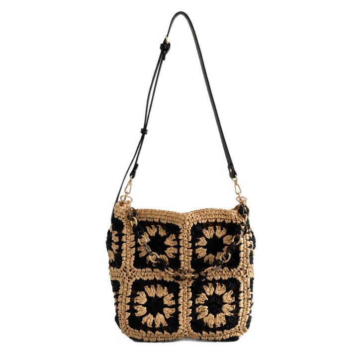 Fashionable Shoulder Bag Made of Handmade Crochet Material Bowlift
