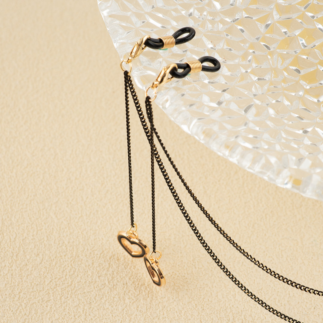 Heart Charm Eyewear Chain Bowlift
