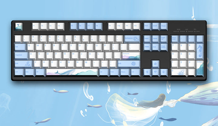 Ocean-Themed Mechanical Keyboard Bowlift
