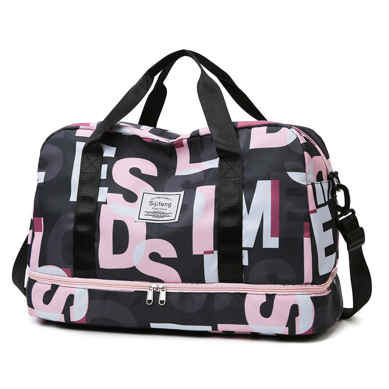 Stylish Graphic Print Travel Duffel