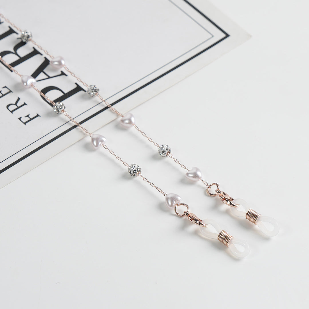 Elegantly Beaded Eyewear Chain Bowlift