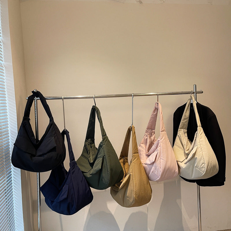 Soft Fabric Shoulder Hobo Bag Bowlift