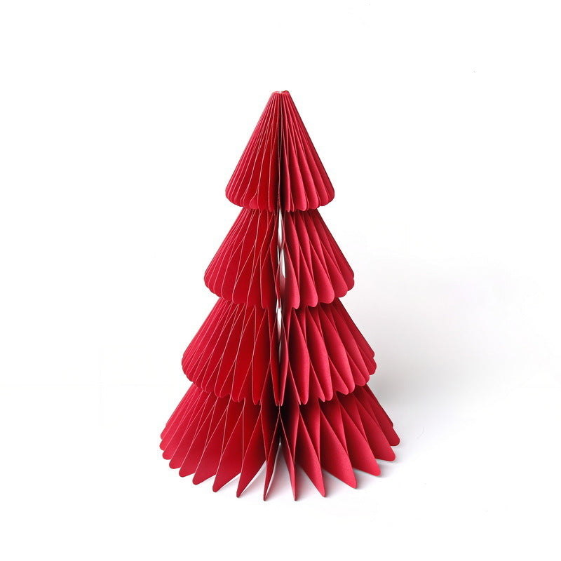 Collapsible Honeycomb Paper Tabletop Christmas Tree Decoration