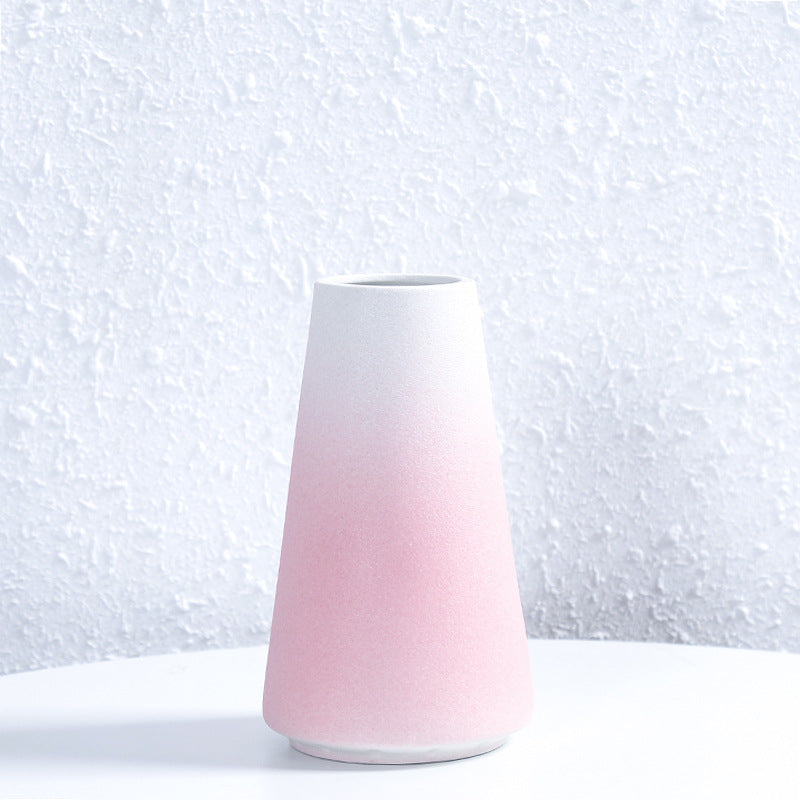 Modern Textured Ceramic Flower Vessel Bowlift