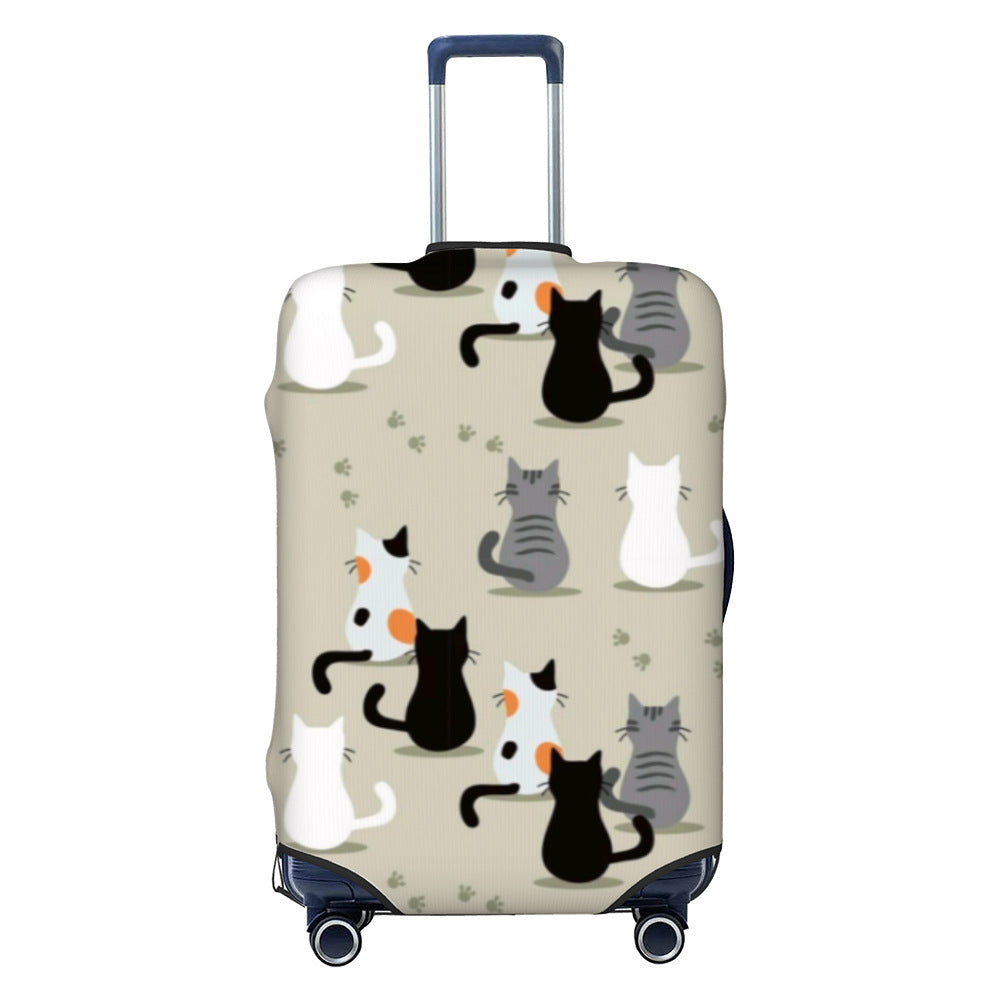 Women Hard Shell Suitcase with Trendy Surf and Palm Design Bowlift