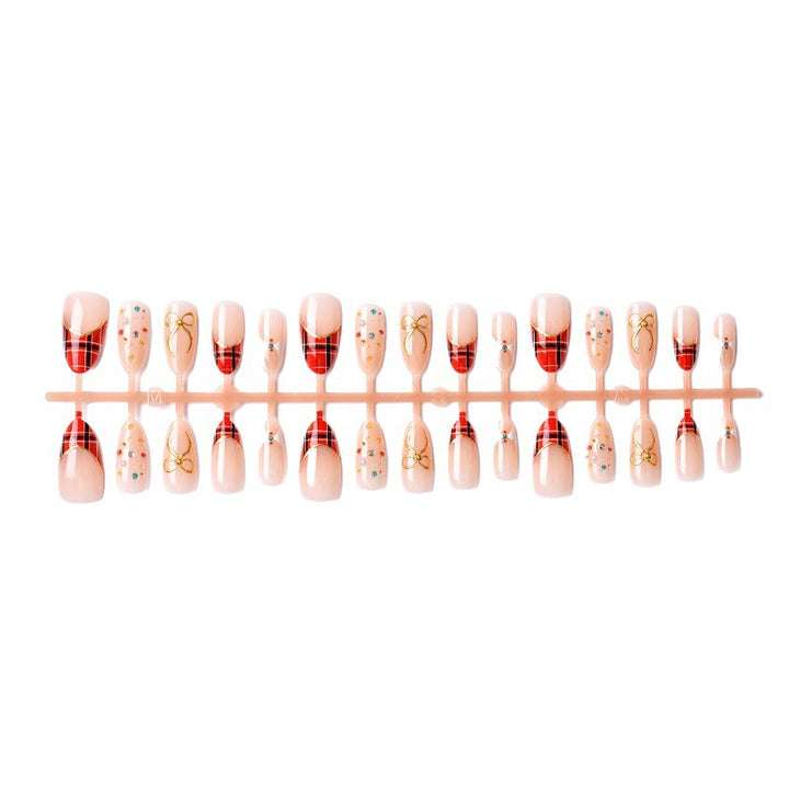 Exclusive artificial nails with festive design Bowlift