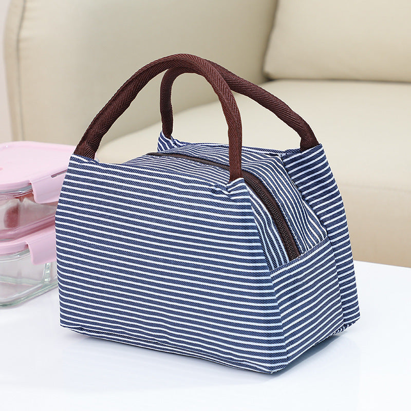Insulated Striped Lunch Bag Bowlift