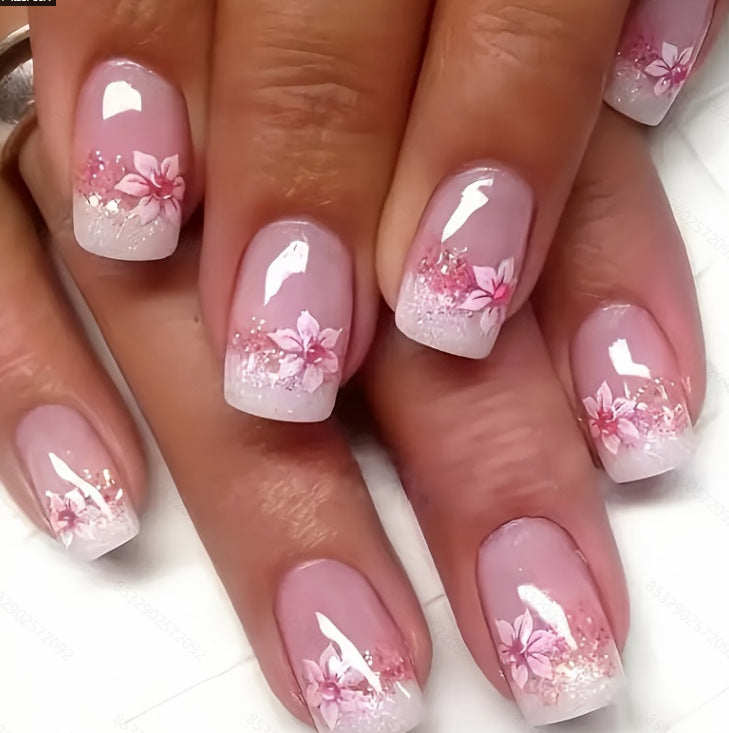 Floral Pattern Nail Art Set Bowlift
