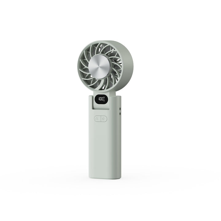 Women Portable Handheld Fan with LCD Display Bowlift
