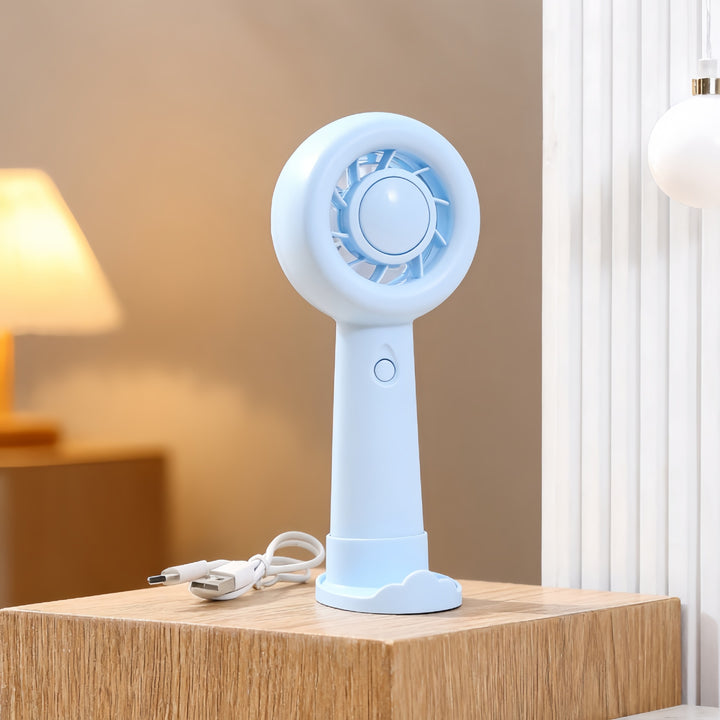 Women's Portable Hand Fan with Stepless Speed Control Bowlift