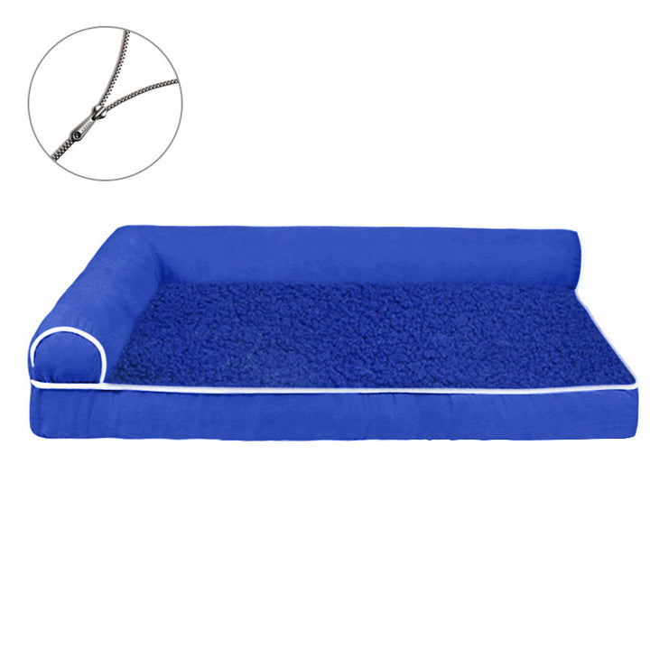 Bolstered Plush  Lounge Bed  Dog Bed