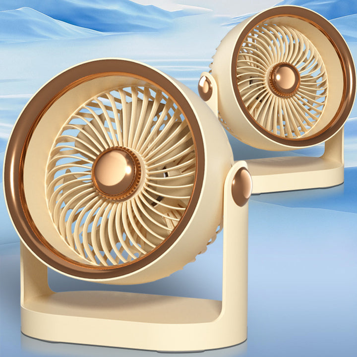 Ladies portable and rechargeable table fan Bowlift
