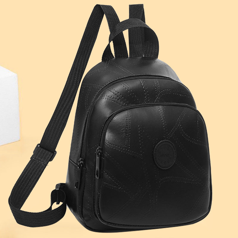 Compact Textured Backpack Bowlift