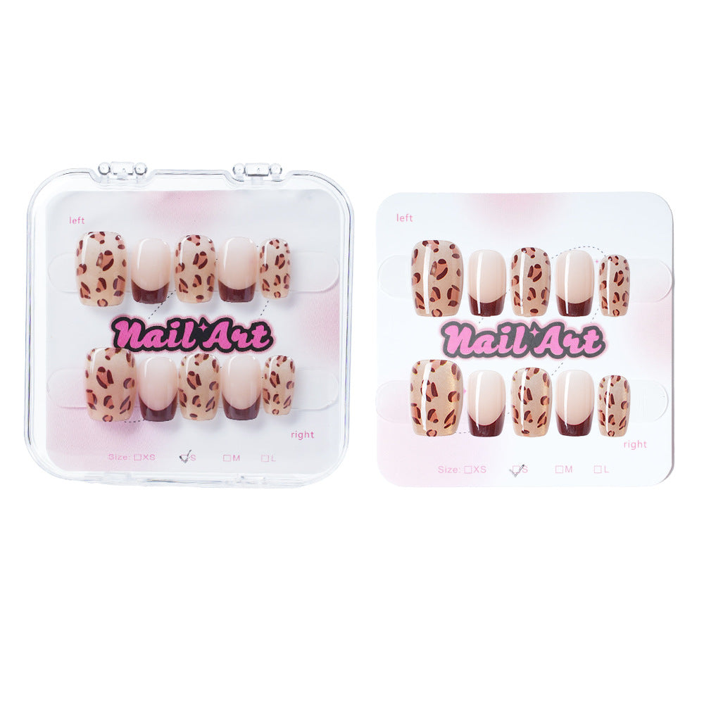 Trendy Animal Print Press-On Nail Set Bowlift