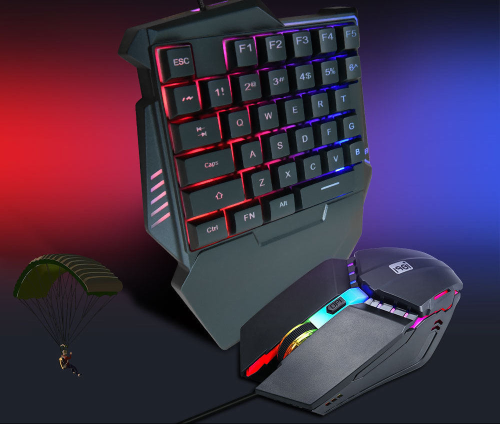 Gaming Keyboard and Mouse Set Bowlift