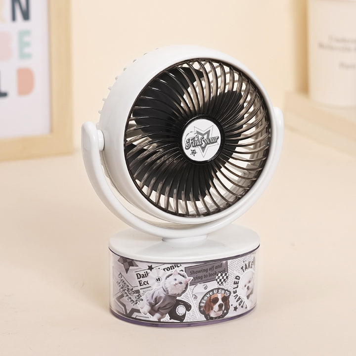 Ladies compact handheld fan with cute animal design Bowlift