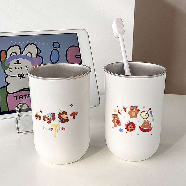 Stainless steel cup with funny animal design Bowlift