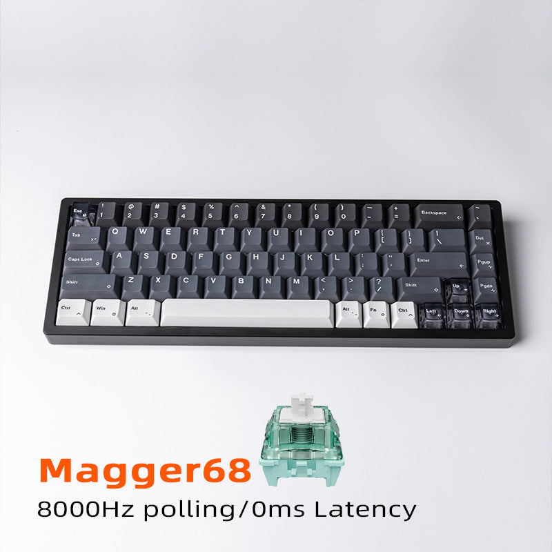 68-Key Mechanical Keyboard with Ultra-Responsive Switches Bowlift