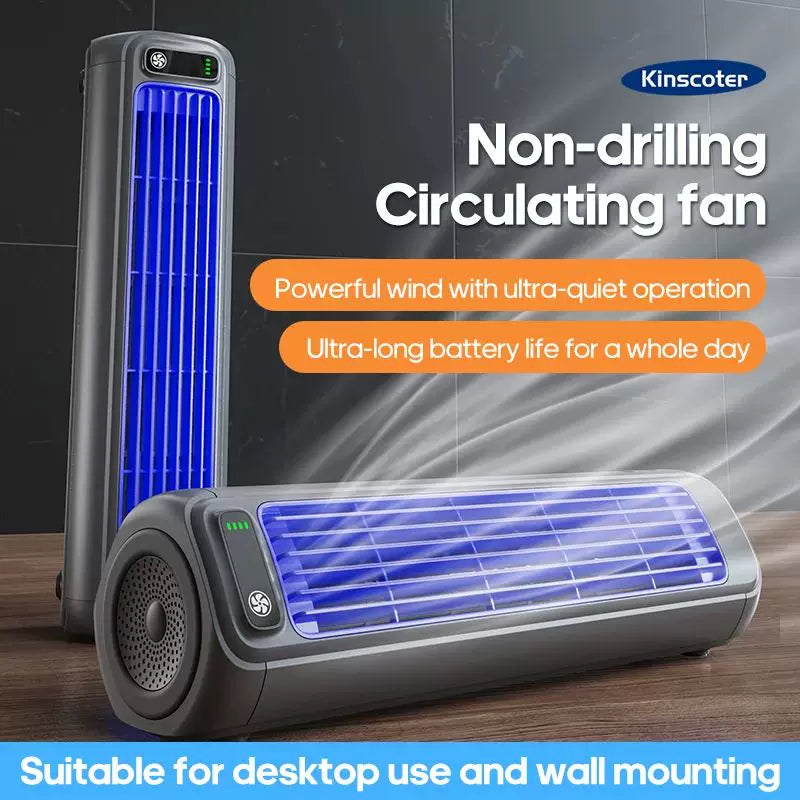 Unisex one size rechargeable cordless tower fan with extended runtime and variable speed quiet motor Bowlift