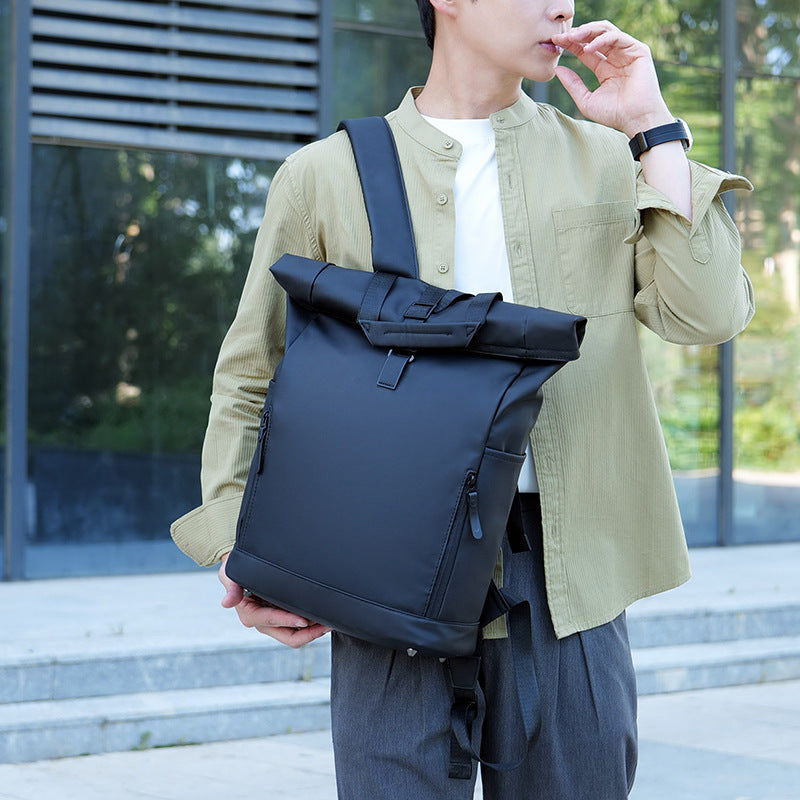 Backpack with Roll Closure and Waterproof Material Bowlift