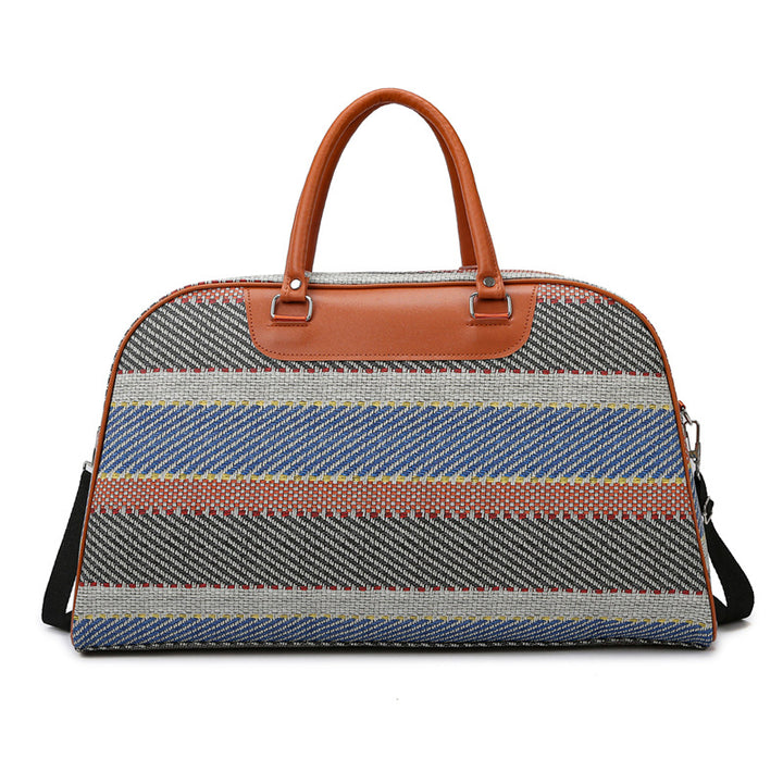 Stylish Plaid Weekend Tote Bag Bowlift