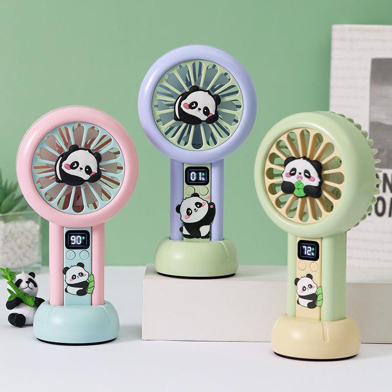Ladies Portable Hand Fan in Panda Design Bowlift